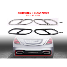 Термоустойчиви двойни стикиери за накрайници за Mercedes S W222 С - EM05/EM06